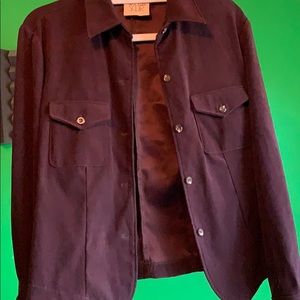 Faux suede shirt/jacket